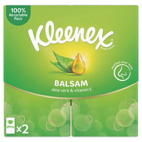 Kleenex Balsam Tissues - 2 Pack - 12 x Clipstrip