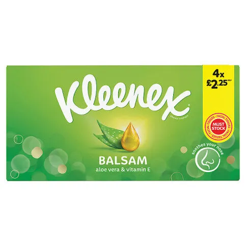 Kleenex Balsam Tissues 4 Boxes