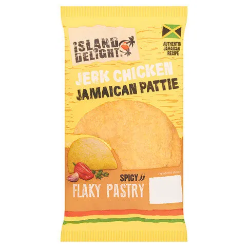 Island Delight Jerk Chicken Jamaican Pattie 140g