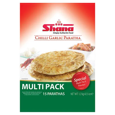 Shana 15 Chilli Garlic Paratha Multi Pack 1.2kg