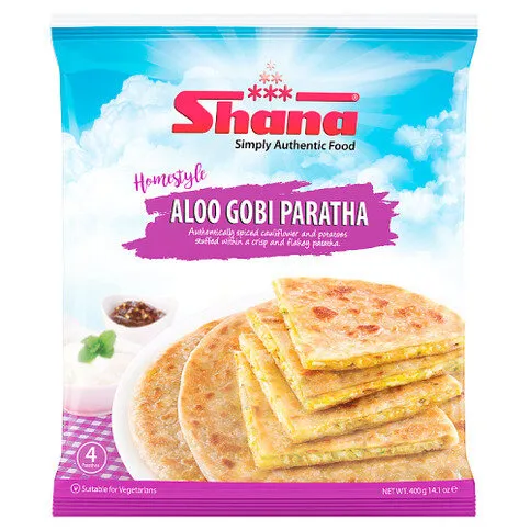 Shana Aloo Gobi Paratha 4 Pieces 400g