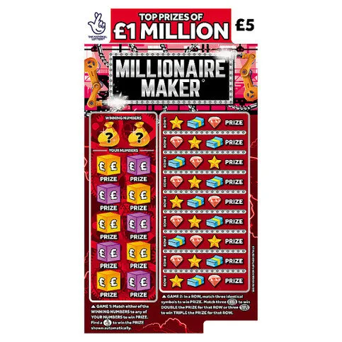 National Lottery £5 £1,000,000 Millionaire Maker Scratchcard Game
