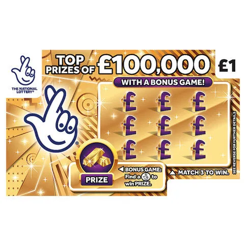 National Lottery £1 £100,000 £100,000 Gold Scratchcard Game