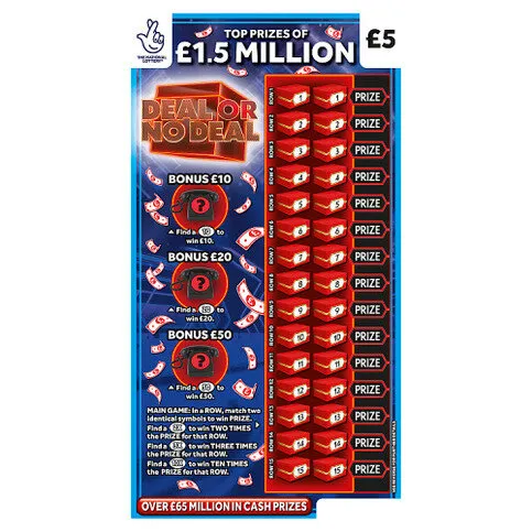 National Lottery £5 £1,500,000 Deal or No Deal Scratchcard Game