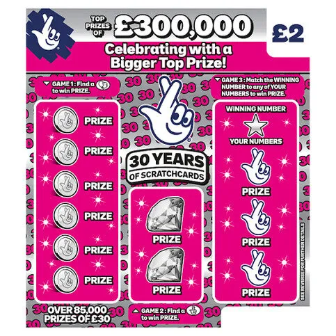 National Lottery £2 £300,000 £300,000 Birthday Scratchcard Game [ SCRATCHCARD PINK LABEL ]