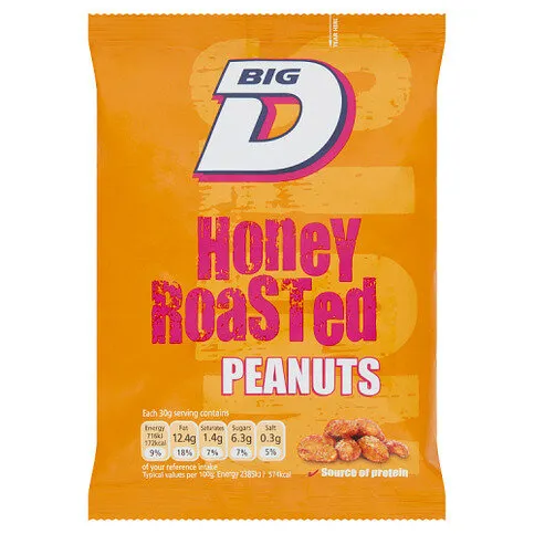 Big D Honey Roasted Peanuts 160g