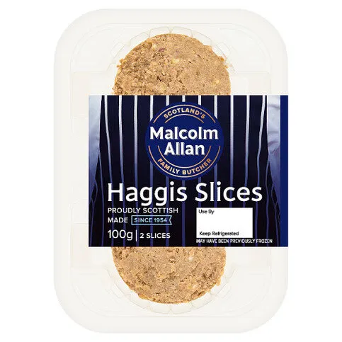Malcolm Allan 2 Haggis Slices 100g