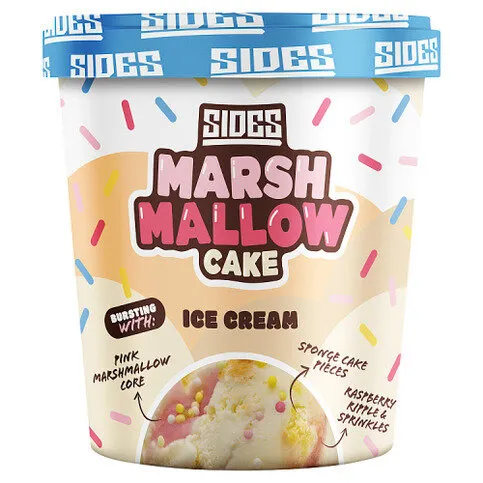 Sides Marshmallow Cake Ice Cream 500ml
