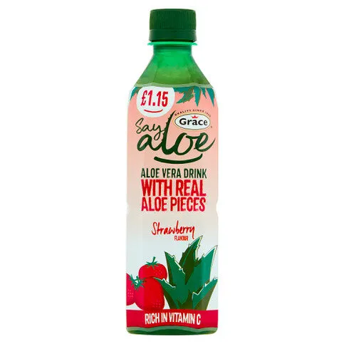 Grace Say Aloe Vera Drink Strawberry Flavour £1.15 PMP 500ml