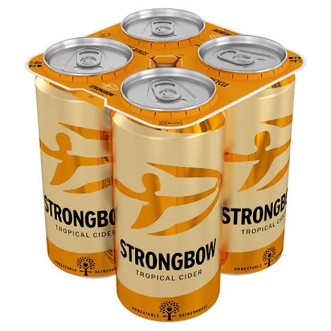 Strongbow Tropical Cider Cans 4 x 440ml