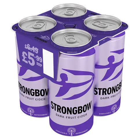 Strongbow Dark Fruit Cider Cans 4 x 440ml
