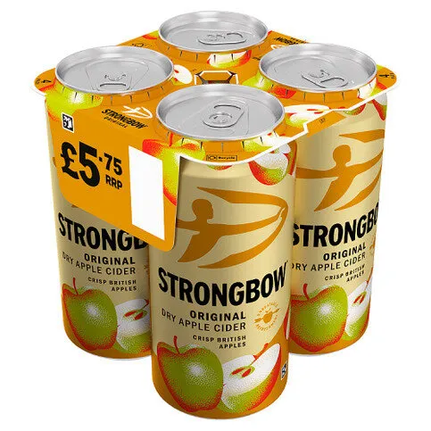 Strongbow 4 Pack £5.75 440ml