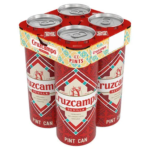 Cruzcampo Cans 4x568ML 2272ML