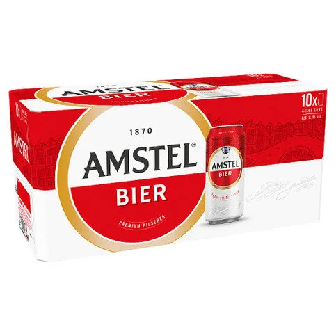 Amstel Bier Premium Pilsener Beer Cans 10 x 440ml