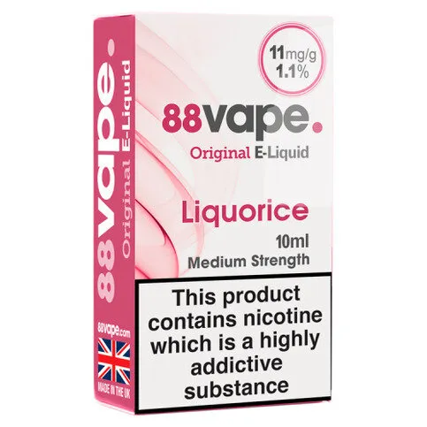 88VAPE E-LIQUID 11MG LIQUORICE 10ML