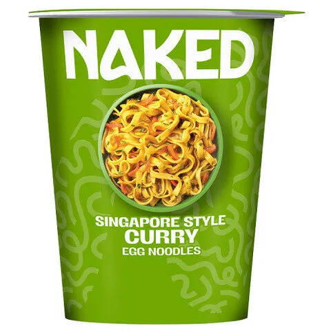 Naked Singapore Style Curry Egg Noodles 78g