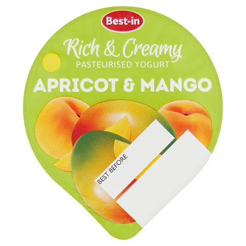 Best-in Apricot & Mango Pasteurised Yogurt 125g