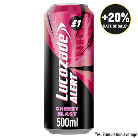 Lucozade Alert Cherry Blast Energy Drink 500ml £1 PMP 
