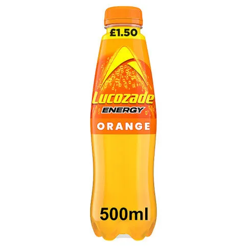 Lucozade Energy Drink Orange 500ml PMP £1.50
