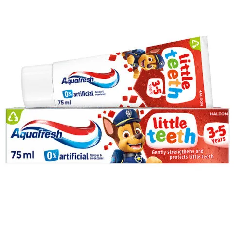 Aquafresh Kids Paw Patrol Little Teeth Toothpaste 3-5 Years, 75ml
