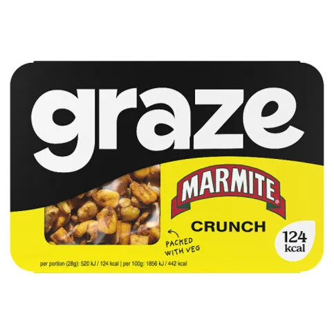 Graze  Crunch Snacks Marmite 28g 