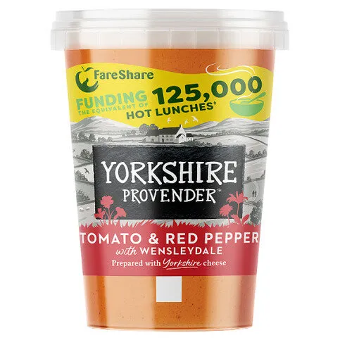 Yorkshire Provender Tomato & Red Pepper with Wensleydale 560g