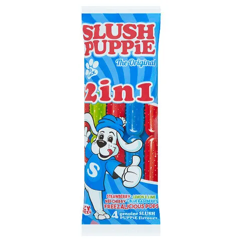 Slush Puppie The Original 2 in 1 Freezalicious Pops 8 x 75ml (600ml)