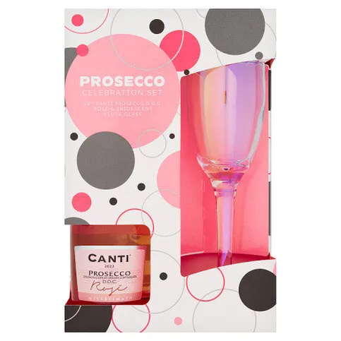 Canti Prosecco Rose 20cl & Glass Ps 20cl