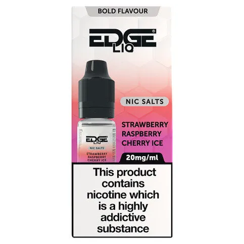 Edge Liq Strawberry Raspberry Cherry Ice Nic Salts 20mg/ml 10ml