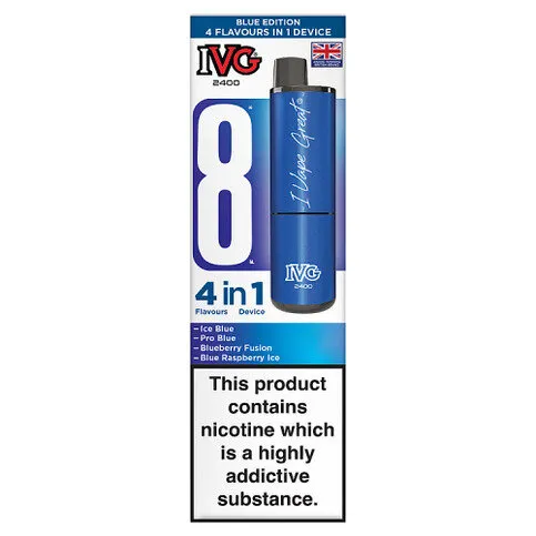 IVG 2400 4 in 1 Device Blue Edition Flavours