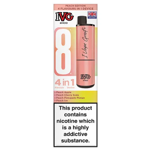 IVG 2400 4 in 1 Flavour Device Peach Edition 20mg/ml
