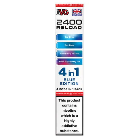 IVG 2400 Reload 4 in 1 Blue Edition