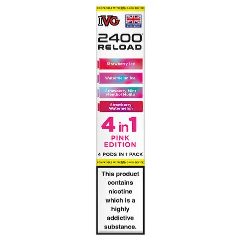 IVG 2400 Reload 4 in 1 Pink Edition