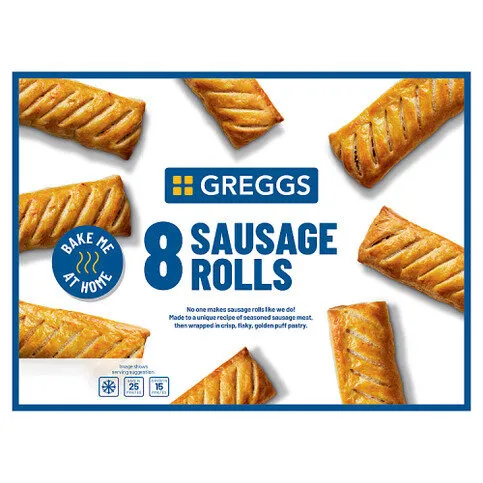 Greggs 8 Sausage Rolls 854g