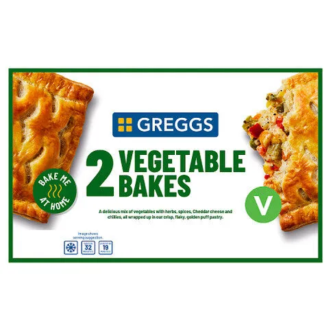 Greggs 2 Vegetable Bakes 310g