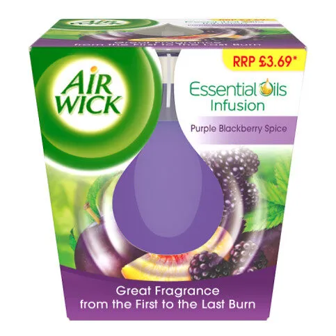Air Wick Purple Blackberry Spice Candle 105g