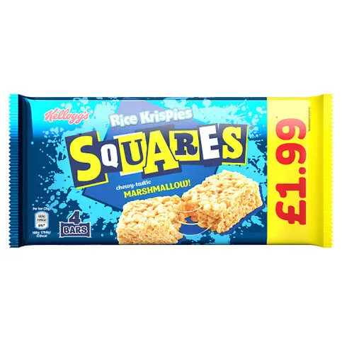 Kellogg's Rice Krispies Squares 4 x 28g (112g)