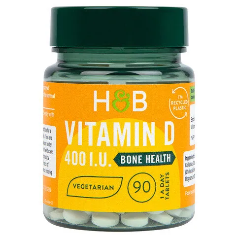 Holland & Barrett Vitamin D 400 I.U. 10ug 90 Tablets