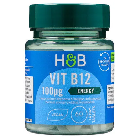 H&B Vit B12 100µg Tablets 1 a Day