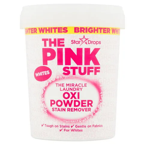 STAR DROPS PINK STUFF POWDER WHITES STAIN REMOVER 1KG