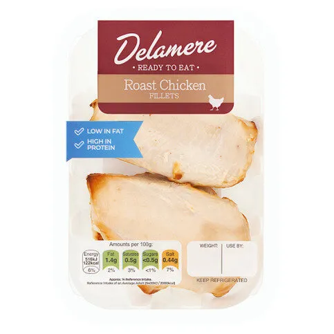 Delamere Roast Chicken Fillets 190g