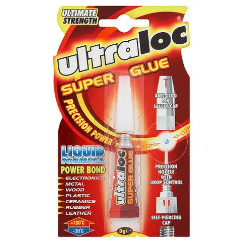 Ultraloc Super Glue Liquid Formula Power Bond 3g