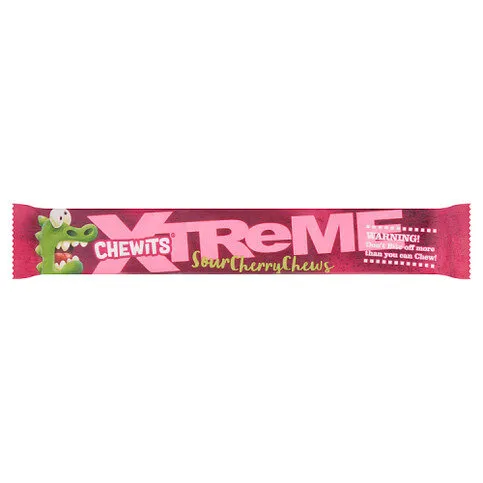 Chewits Extremely Sour Cherry Chews 34g
