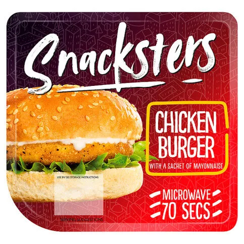 Snacksters Chicken Burger 122g