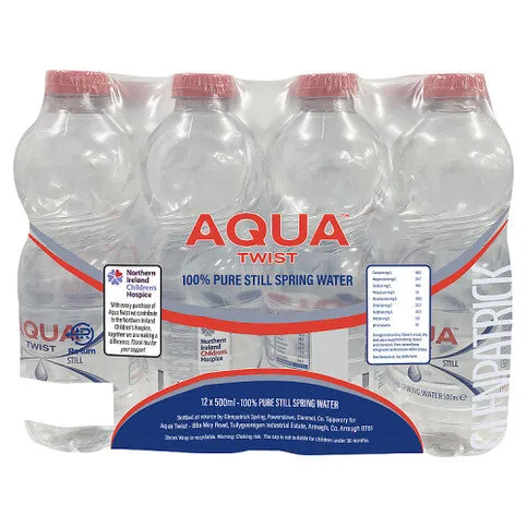 Aqua Twist 100% Pure Still Spring Water 12 x 500ml