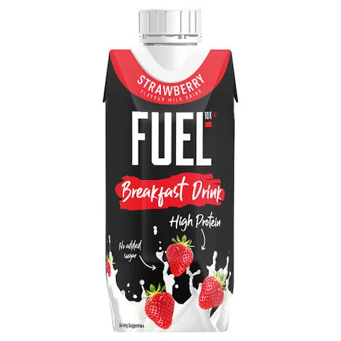 FUEL10K Strawberry Flavour Milk Drink 330ml