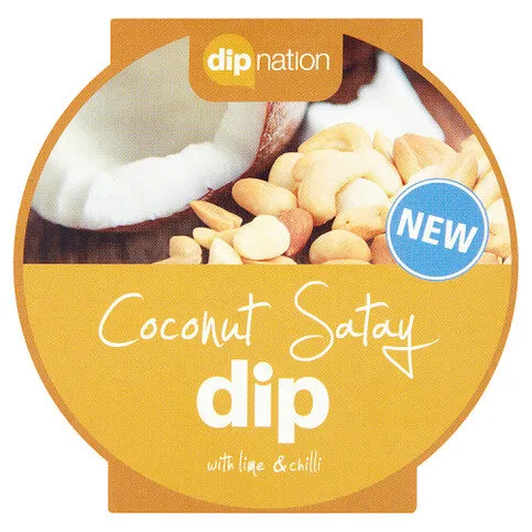 Dip Nation Coconut Satay Dip with Lime & Chilli 200g