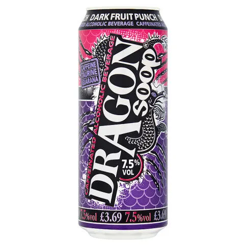 Dragon Soop Dark Fruit Punch Caffeinated Alcoholic Beverage 500ml
