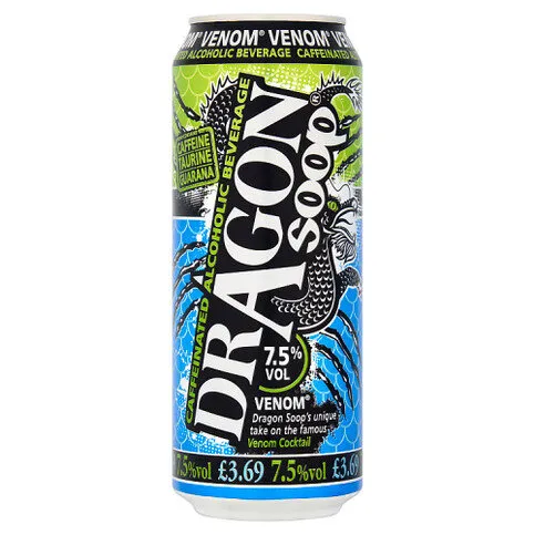 Dragon Soop Venom Cocktail Caffeinated Alcoholic Beverage 500ml