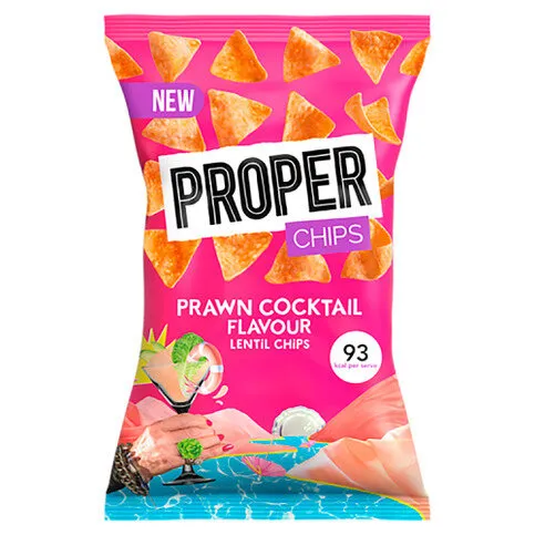 Proper Chips Prawn Cocktail Flavour Lentil Chips 85g